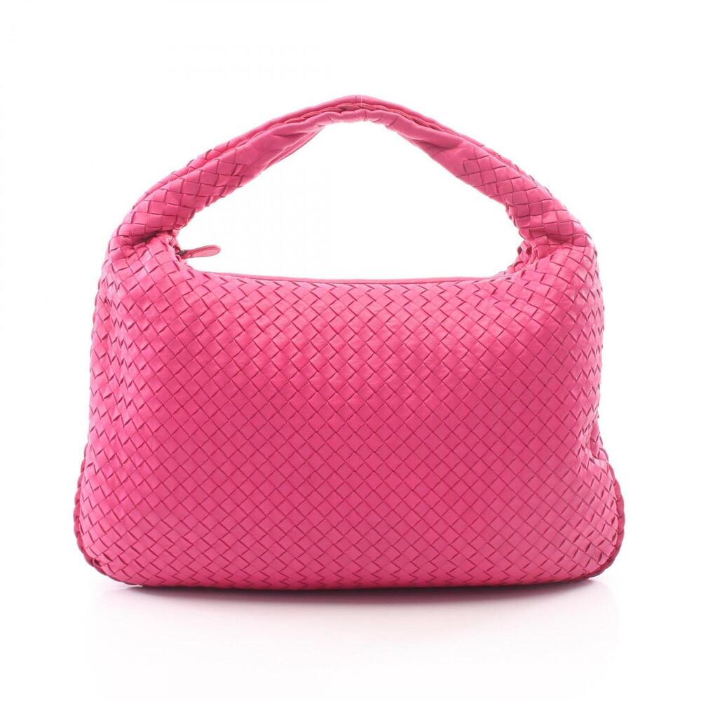 Bottega Veneta Intrecciato Shoulder Bag/Handbag, Leather, Women's, Pink